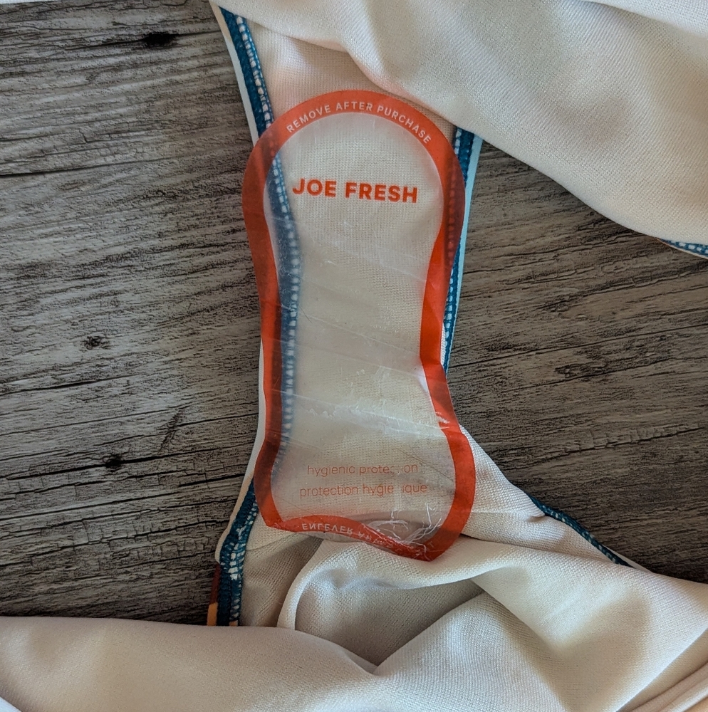 Joe Fresh - Bikini Bottom Moderate Coverage Colorful Retro Stripes Ruched - Picture 6 of 7